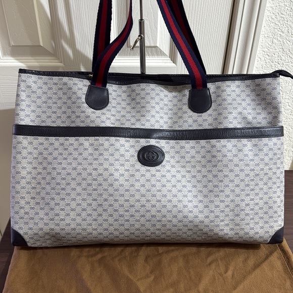Gucci Tote Bag Vintage- Large Size with zipper closure - Picture 3 of 12